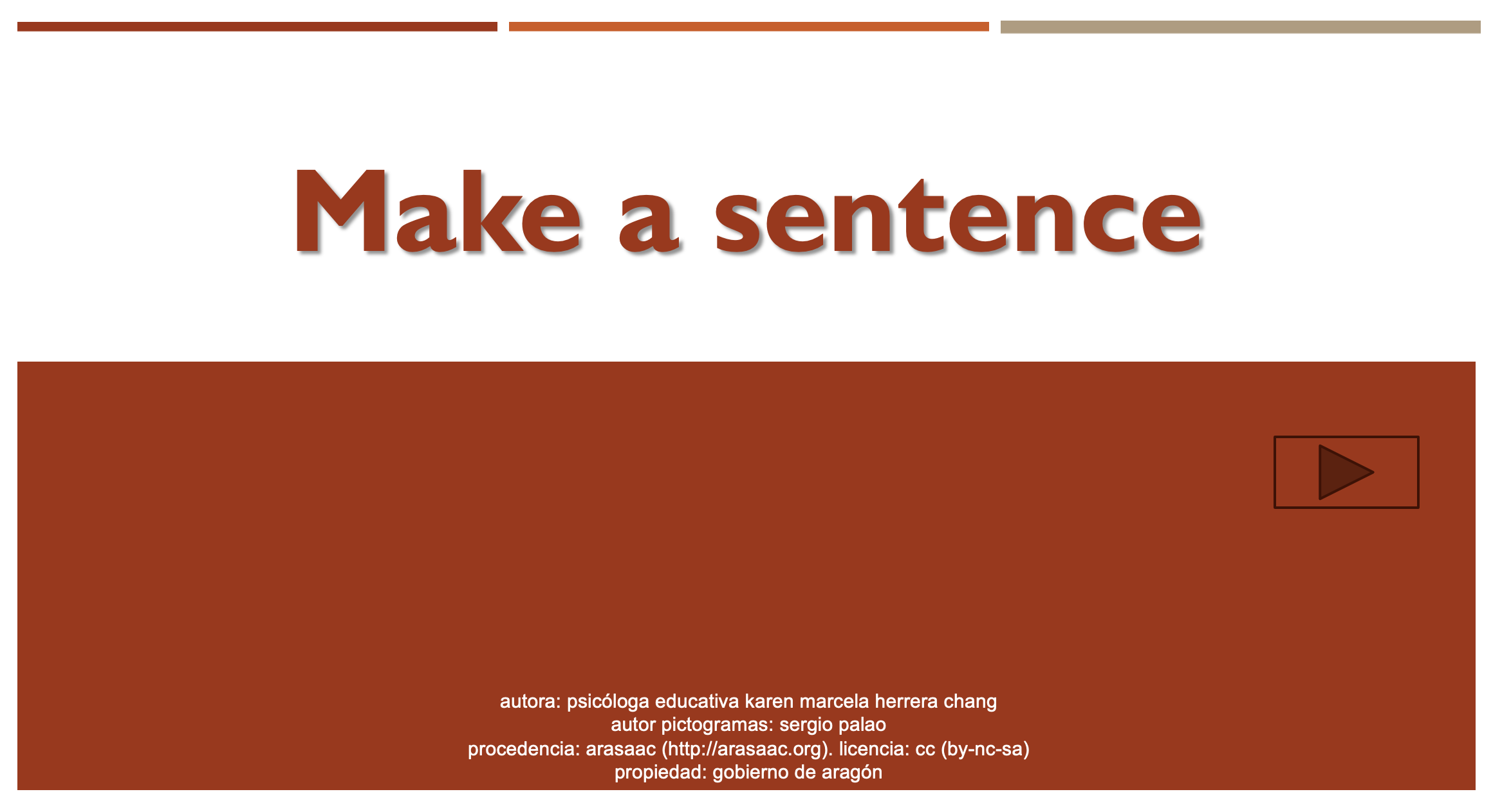 Interactive Resource: Making Sentences